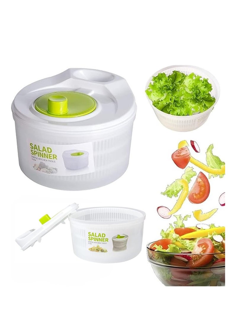 PPS TRADING Salad Spinner Lettuce Spinner for Home Kitchen Washing and Draining Basket Large Capacity Essential Kitchen Gadgets for the Home  - Image 1