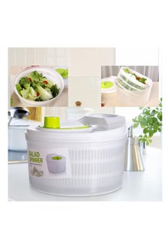 PPS TRADING Salad Spinner Lettuce Spinner for Home Kitchen Washing and Draining Basket Large Capacity Essential Kitchen Gadgets for the Home  - Image 2
