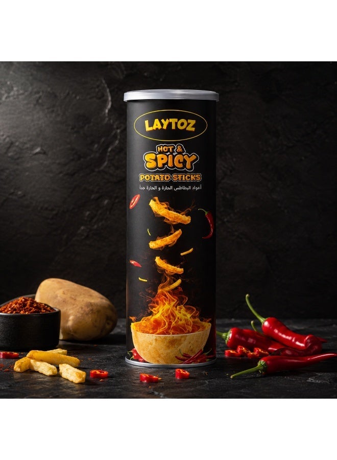 LAYTOZ Hot And Spicy Potato Sticks 80g - Image 4
