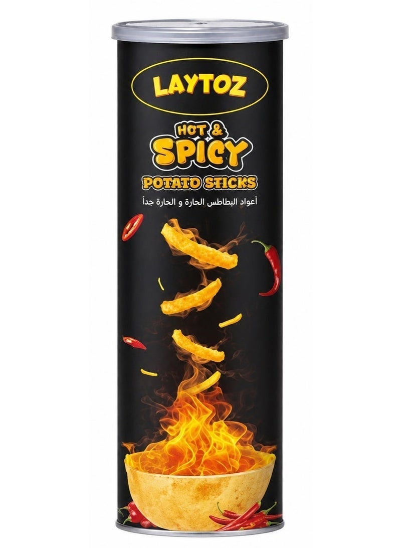LAYTOZ Hot And Spicy Potato Sticks 80g - Image 1