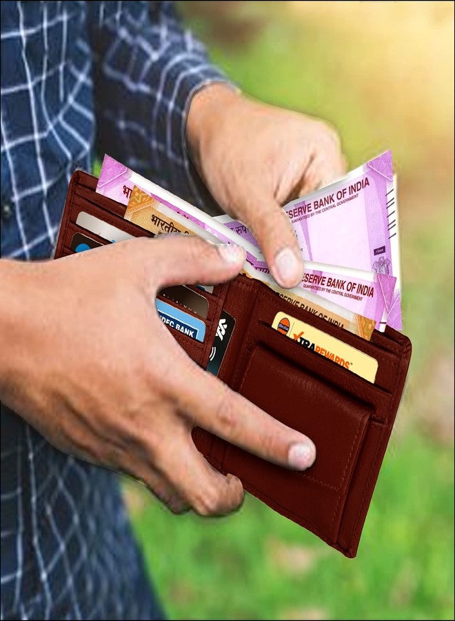 ABYS Red Genuine Leather Wallet||Coin Pouch for Girls and Women (8526DQ) - Image 5