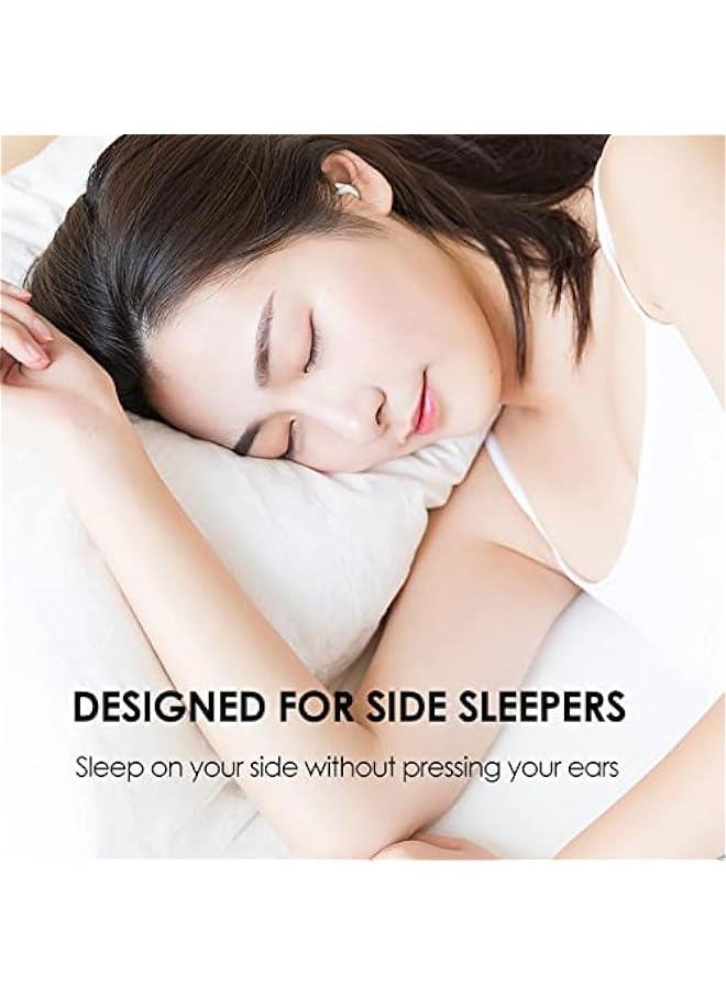 Sleep Earbuds Noise Cancelling for Sleeping Bluetooth Headphones Ultra Smallest Invisible Mini Wireless Ear Buds for Side Sleepers Quieton Tiny Sleepbuds Stereo HiFi Sound for Android iOS