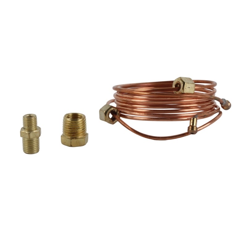Mechanical Oil Pressure Gauge Tubing Kit: 1/8in Diameter 72in Copper Tubing - Durable Sealed Construction Easy Install Oil Gauge Kit for Automotive Truck Agricultural Marine Equipment - Image 5