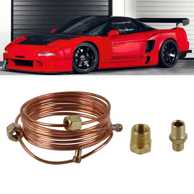 Mechanical Oil Pressure Gauge Tubing Kit: 1/8in Diameter 72in Copper Tubing - Durable Sealed Construction Easy Install Oil Gauge Kit for Automotive Truck Agricultural Marine Equipment - Image 3