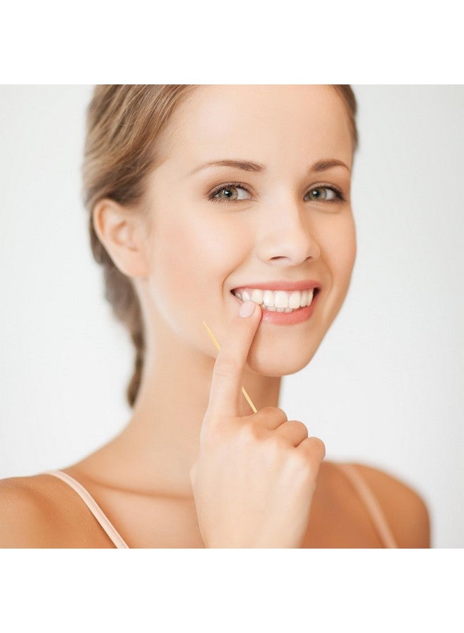 Zhehao 30 000 Pcs Bamboo Wood Toothpicks Bulk Round Wooden Tooth Picks Double Side Point Independence Pack For Each 100 Pcs For Teeth Clean Kitchen Appetizers Travel Portable Disposable - Image 5