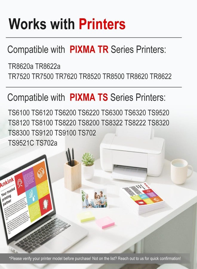 Ankink 280 281 XXL Higher Yield BKCMY 5 Color Value Pack Compatible for Canon 280XL 281XL XL Ink Cartridge Fit for PIXMA TR8520 TR8600 TR8620 TS6320 TR7520 TS6120 TR8500 TS6220 TS6300 TR8622 Printer - Image 3