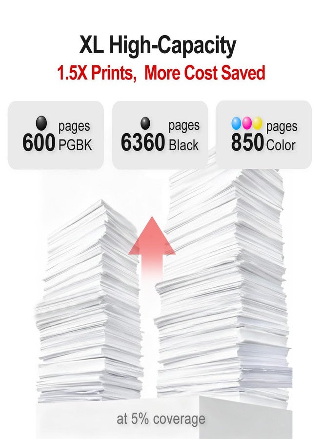 Ankink 280 281 XXL Higher Yield BKCMY 5 Color Value Pack Compatible for Canon 280XL 281XL XL Ink Cartridge Fit for PIXMA TR8520 TR8600 TR8620 TS6320 TR7520 TS6120 TR8500 TS6220 TS6300 TR8622 Printer - Image 4