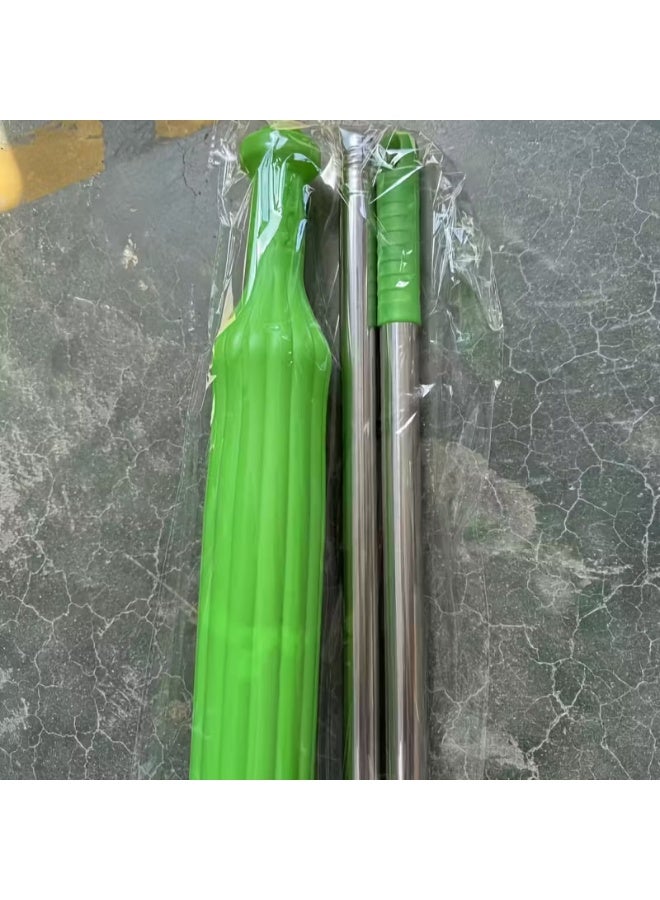 ممسحة دوارة 360° بدون استخدام اليدين – رأس ممسحة قابل للغسل وإعادة الاستخدام، مقبض متين من البلاستيك والمعدن، مثالية لتنظيف أرضيات المطبخ والحمام وغرفة المعيشة - Image 3