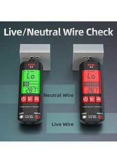 BSIDE A1 Mini Multimeter LCD Digital Tester Voltage Detector 2000 Counts DC/AC Voltage Frequency Resistance NCV Continuity Live Wire Neutral Wire Check True RMS Meter - pzsku/ZCBE60552328F79BBA95EZ/45/_/1669617870/f7fa37a7-f6ae-41b0-937a-2eb11d7ec08a