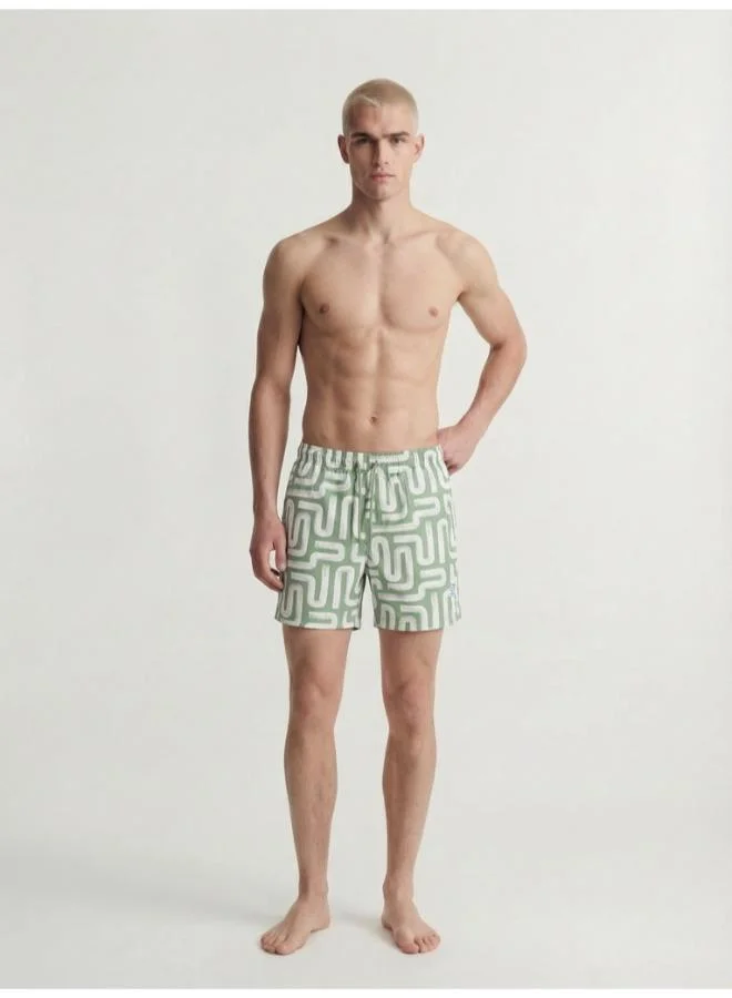 JACK & JONES  Printed Drawstring Swim Shorts for Men | Best Price UAE