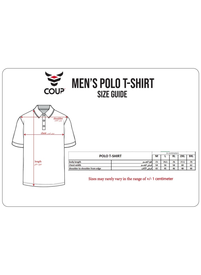 Coup Basic Polo Shirt For Men - Regular Fit - Image 4