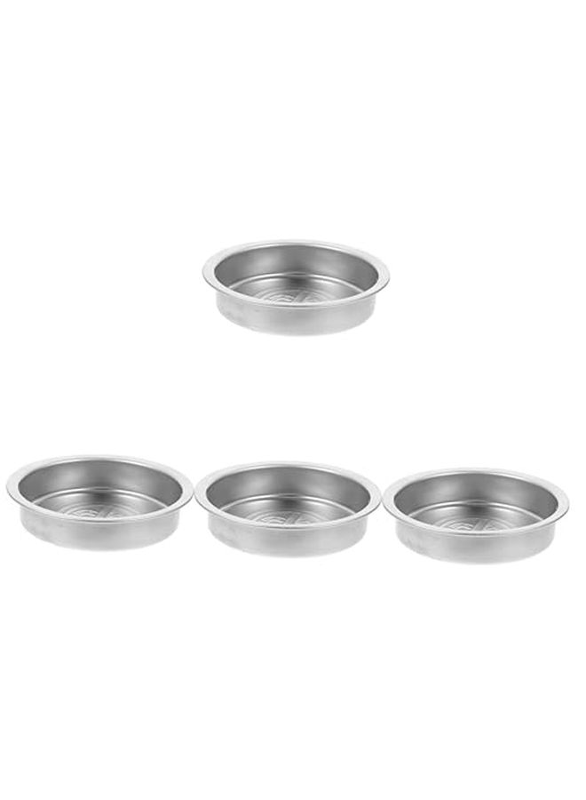Stainless Steel Ashtray Set 4 Pieces Outdoor Cigarette Butt Holder Garbage Can For Patio Use - Image 1