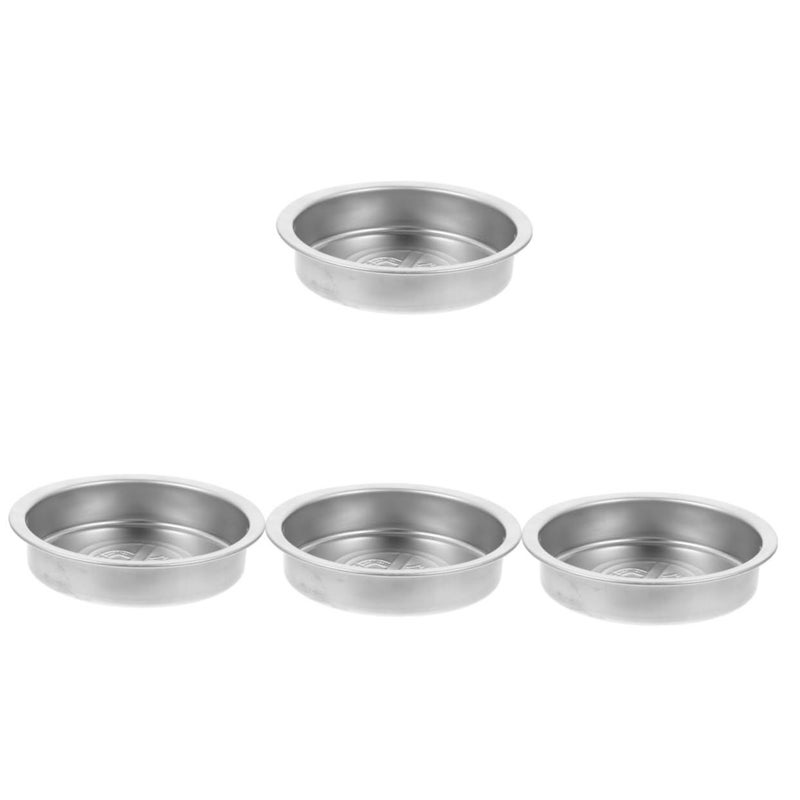 Stainless Steel Ashtray Set 4 Pieces Outdoor Cigarette Butt Holder Garbage Can For Patio Use - Image 2