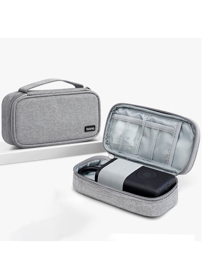 Electronic Accessories Bag, Gadget Organizer Case, Travel cable Storage Pouch for charger, USB, Earphones, SD Memory Cards Flash Hard Drives, Power Banks, Adapters or Camera Accessories Grey 