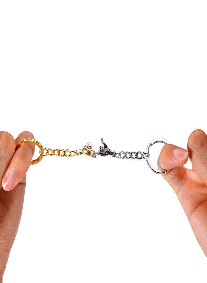 VANLOVEMAC Pinky Promise Gifts Couple Matching Keychain Gifts for Him Her Girlfriend Boyfriend Stocking Stuffers for Women Men Husband Xmas Valentines Day One Year Anniversary Sweetest Day Gift - Image 2