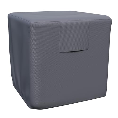 AKEfit Air Conditioner Cover for Outside Heavy Duty 600D Waterproof AC Defender with Durable Oxford Fabric Veranda AC Protector Grey 32Wx32Wx36H - Image 1