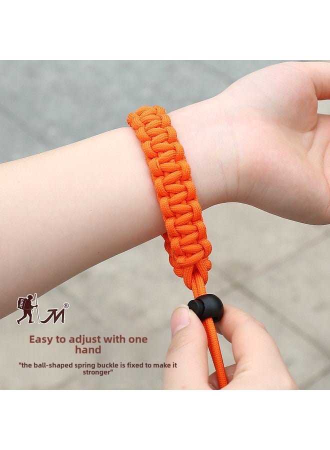 JN Geno Pure Hand Woven Camera Wrist Strap Adjustable Lanyard For Canon Sony Nikon Quick Release Hand Rope-Colour:Bj-06 Bracelet Khaki  - Image 5