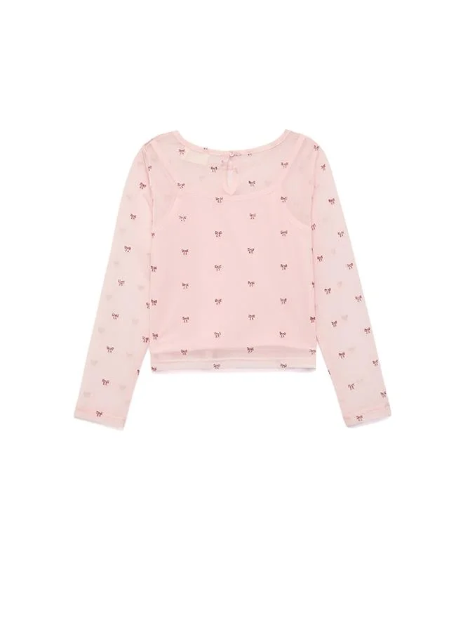 كوتون Tulle Blouse