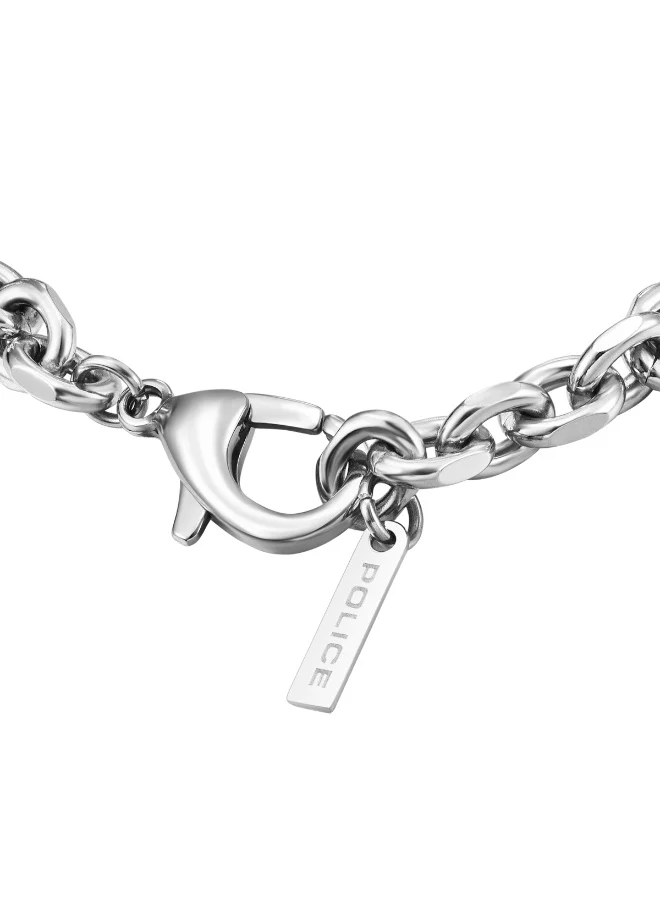 POLICE Bolt Silver with Grey Screw Bracelet Small Men