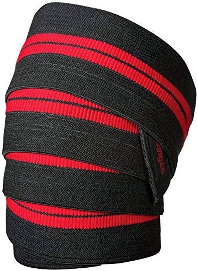 GymWar Weight Lifting Knee Wraps Heavy Duty Elastic Compression Support for Squats Gym Power Lifting Olympic Lifting Workout Cross Training and Cross fit - Pack of 1 - Image 1