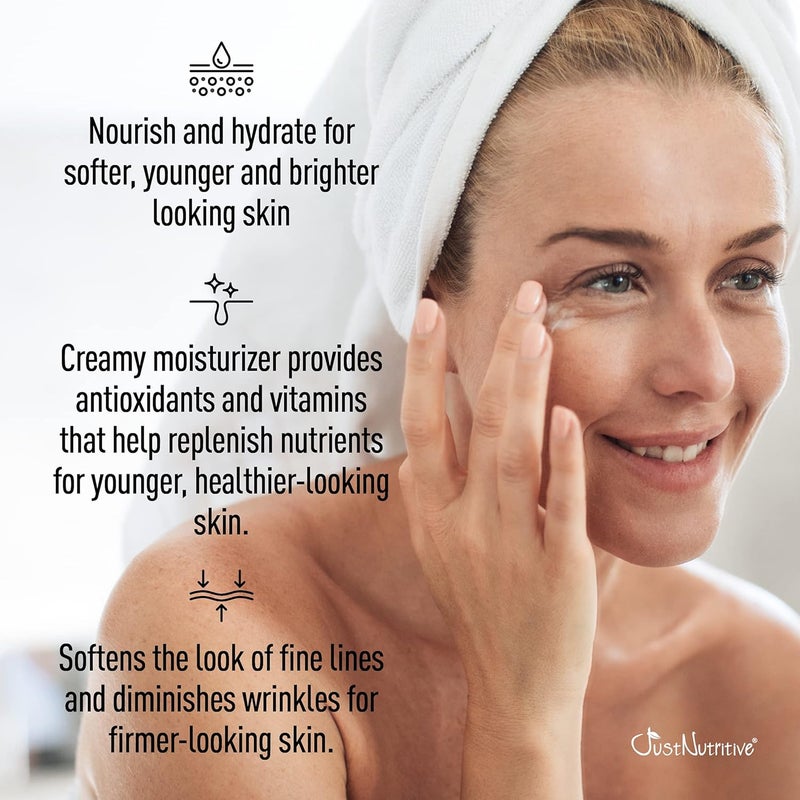 Just Nutritive Anti-Aging Day Facial Cream - 2 oz | Nourishing Moisturizer for Youthful Radiance - Image 4