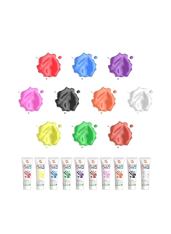 BLOT Kids Washable Finger Paint for Toddlers Art Supplies Gift for Baby Hand Painting DIY Crafts, Non Toxic, 10 Colors, 36ml/Tube - Image 5