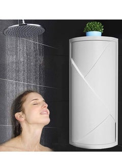 DubaiGallery 360-Degree Rotating Wall-Mounted Shelf Bathroom Corner Storage Shampoo Cosmetics Kitchen Household Bathroom Storage Accessories  - Image 1