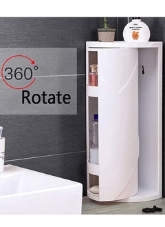 DubaiGallery 360-Degree Rotating Wall-Mounted Shelf Bathroom Corner Storage Shampoo Cosmetics Kitchen Household Bathroom Storage Accessories  - Image 3
