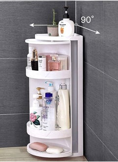 DubaiGallery 360-Degree Rotating Wall-Mounted Shelf Bathroom Corner Storage Shampoo Cosmetics Kitchen Household Bathroom Storage Accessories  - Image 4
