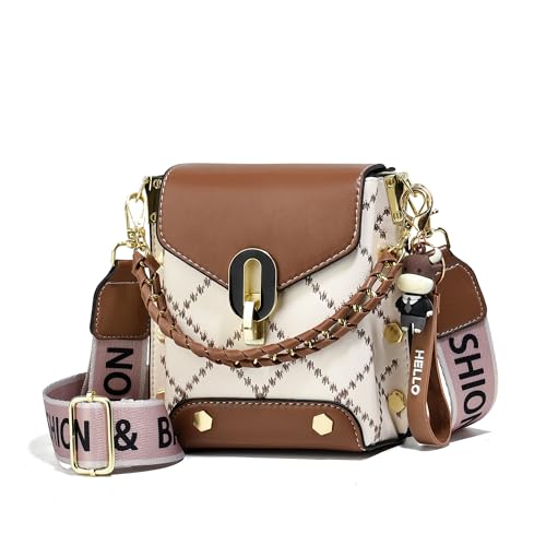 Xiaoyu Small Crossbody Bags for Women Fashion Cell Phone Purse Shoulder Handbags with Wide Strap (Dark Khaki) - Image 1