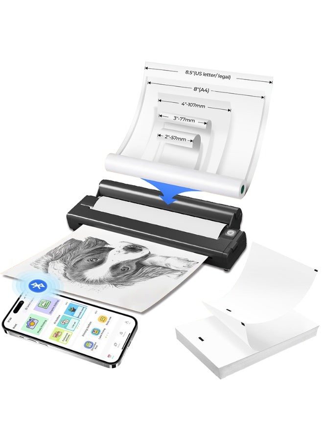 4 Rolls A4 Thermal Printing Paper White thermal Printing Paper 210*30mm Supplementary Printing Paper Used to Print Contracts, Questions, Test Papers, Sketches, Invoices Clear Printing - Image 3