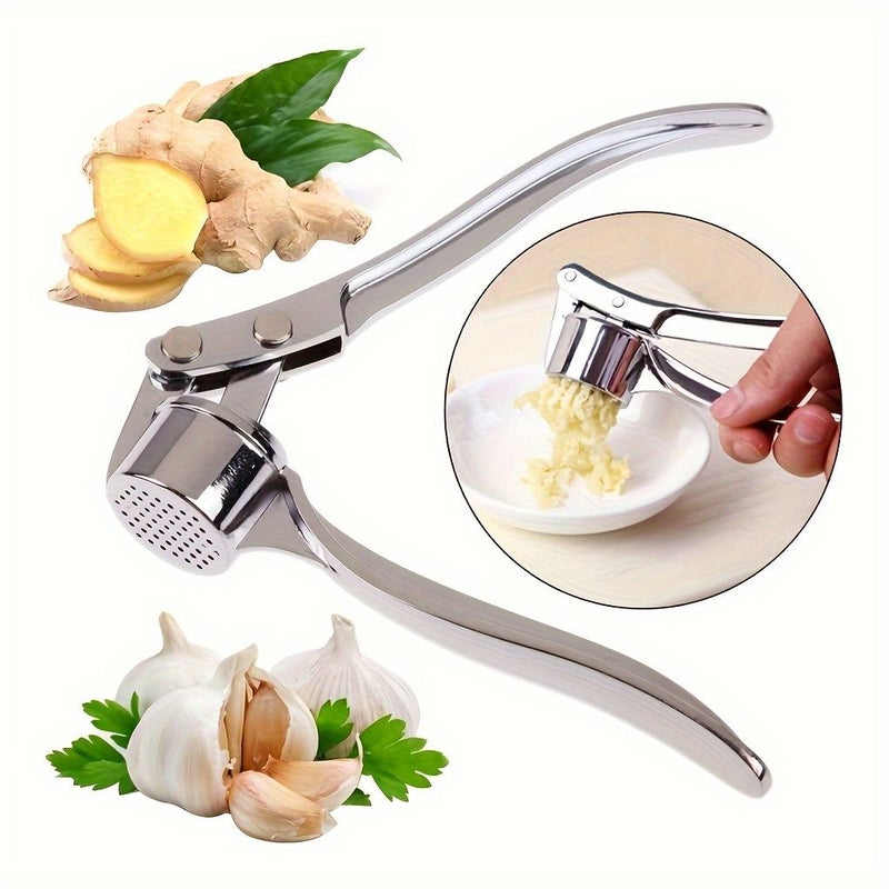 مطحّن الثوم من الستانلس ستيل multifunctional kitchen tool أفضل أداة مطبخية لتكسير الزعفران والهدي بسهولة ومرونة أدوات المطبخ اليدوية المتميزة المصنوعة من الستانلس ستيل - Image 2