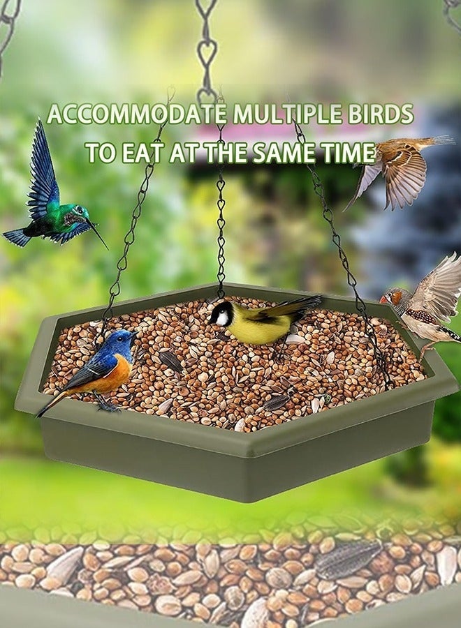 كيلا حمام الطيور المعلق، حمام الطيور، وحدة تغذية الطيور، وحدة تغذية الطيور المعلقة 2 في 1 XL وحمام الطيور للاستخدام الخارجي، حمامات الطيور المعلقة للاستخدام الخارجي - Image 2