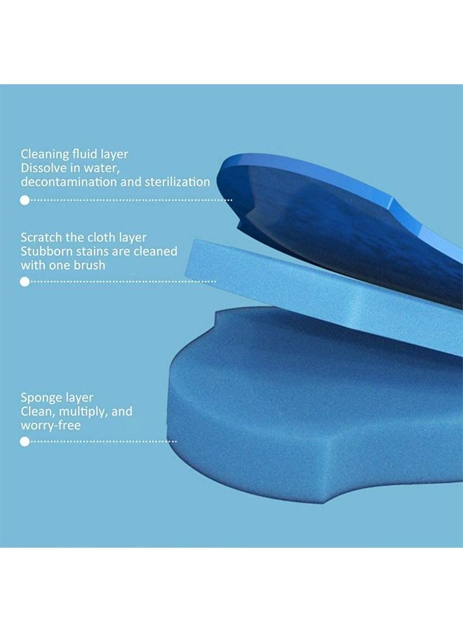 Arabest 8 قطع/مجموعة فرشاة المرحاض القابلة لإعادة الملء مع حامل يمكن أن تحل محل رأس فرشاة تنظيف المرحاض القابل للتصرف - Image 5