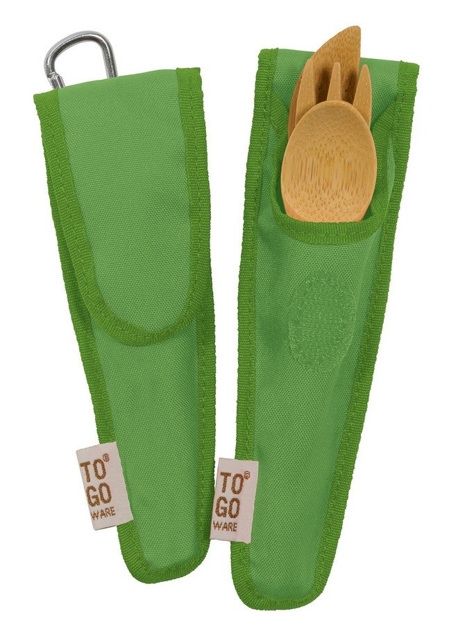 To-Go Ware TO GO WARE Kid's Bamboo Utensil Set Kiwi Green, 1 EA - Image 3