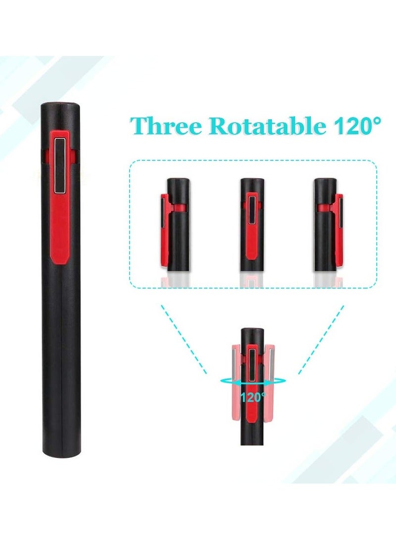 Rechargeable LED Work Light, Magnetic Inspection Lamp COB Flashlight Set Emergency Lighting Solution Workshop Illumination Tools Compact Task Lights for Household Workshop Emergency Use (2 Pack) - Image 5