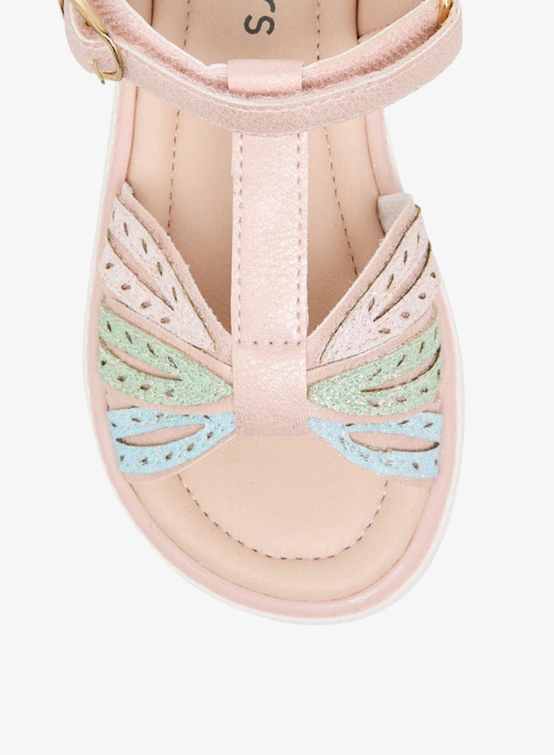 JUNIORS Girls Glitter Embellished Sandals - Image 3