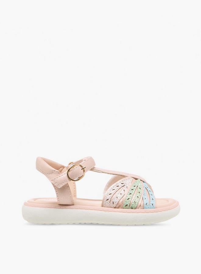 JUNIORS Girls Glitter Embellished Sandals - Image 2