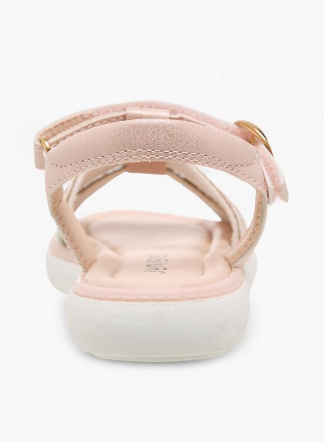 JUNIORS Girls Glitter Embellished Sandals - Image 4