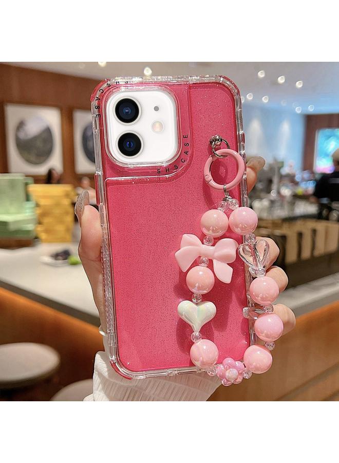 Zaboon Case For iPhone 11 TPU + PC + Glitter Sequins Full Coverage Phone Case with Bracelet - Image 1