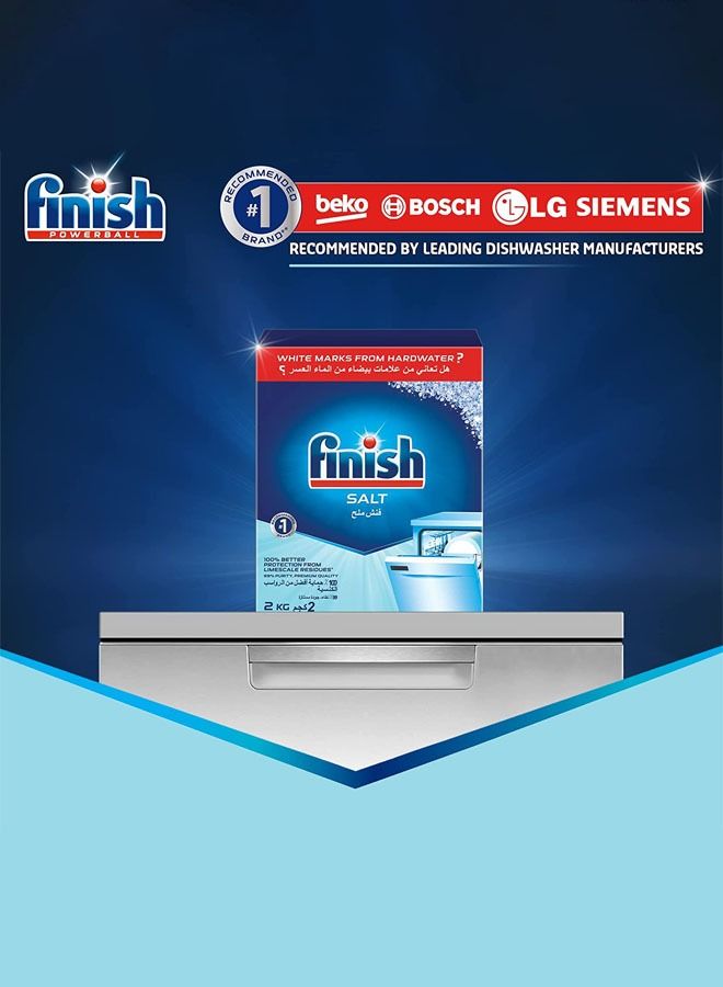 Finish Dishwasher Cleaner Salt, 2kg, pack of 2  - Image 5
