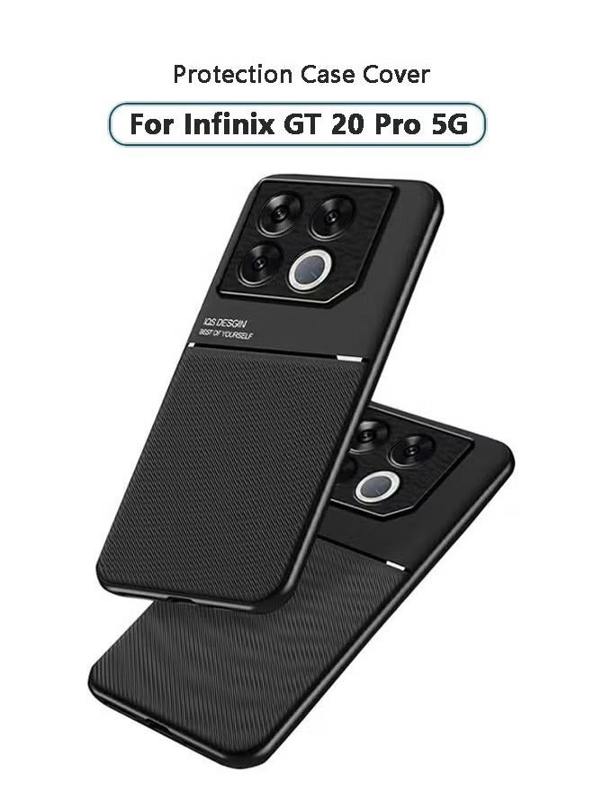 HY Protective Case Cover for Infinix GT20 Pro 5G,  [Raised Camera Frame] Slim Lightweight Shockproof, Anti-Scratch Anti-Yellowing Case, Black  - Image 1
