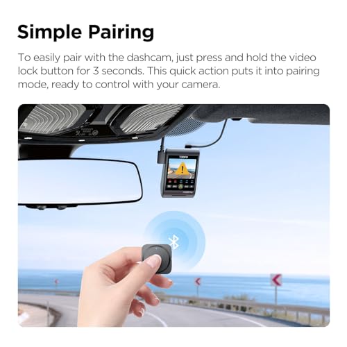 VIOFO BTR200 Wireless Bluetooth Remote Control with Event Locking, MIC&Wi-Fi&HDR ON/Off Function for A329S/ VS1/ A229 Pro/ A229 Plus/ A119 Mini 2/ A139 Pro/ A139 Dash Cam - Image 5