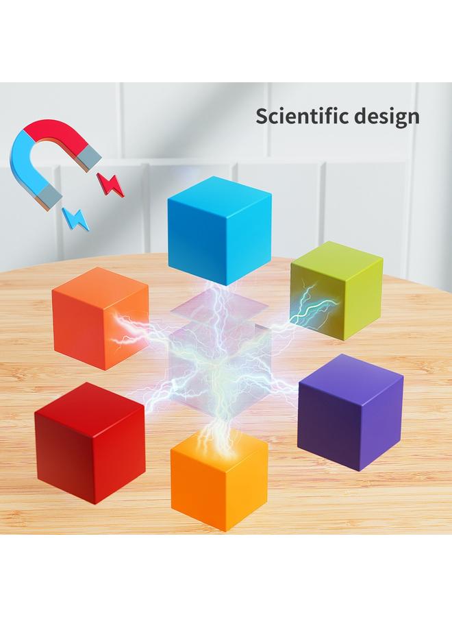 الأزرق جي دبليو <تجميع مغناطيسي> Diy مكعبات مغناطيسية صغيرة ، تجميع مغناطيسي للأطفال ، هدية لعبة الألغاز - Image 3