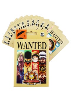 WANTED Wanted Poster Character Playing Cards, Straw Hat Pirates Playing Cards Set, Anime Peripheral Game Cartoon Gift, Cosplay Collections Party  - Image 1