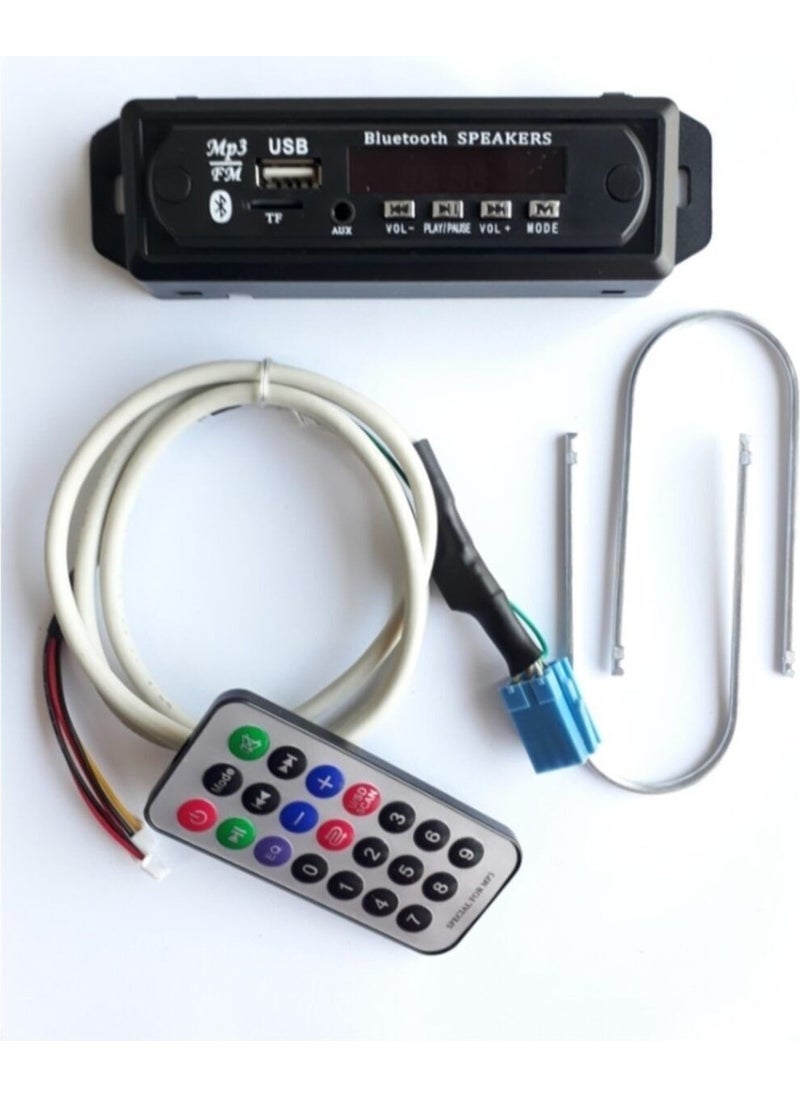 Autoline 30 Watt 2012 onwards Fiat Linea-Punto-Doblo-Fiorino Vehicles Microphone Bluetooth USB 12V Bluetooth 