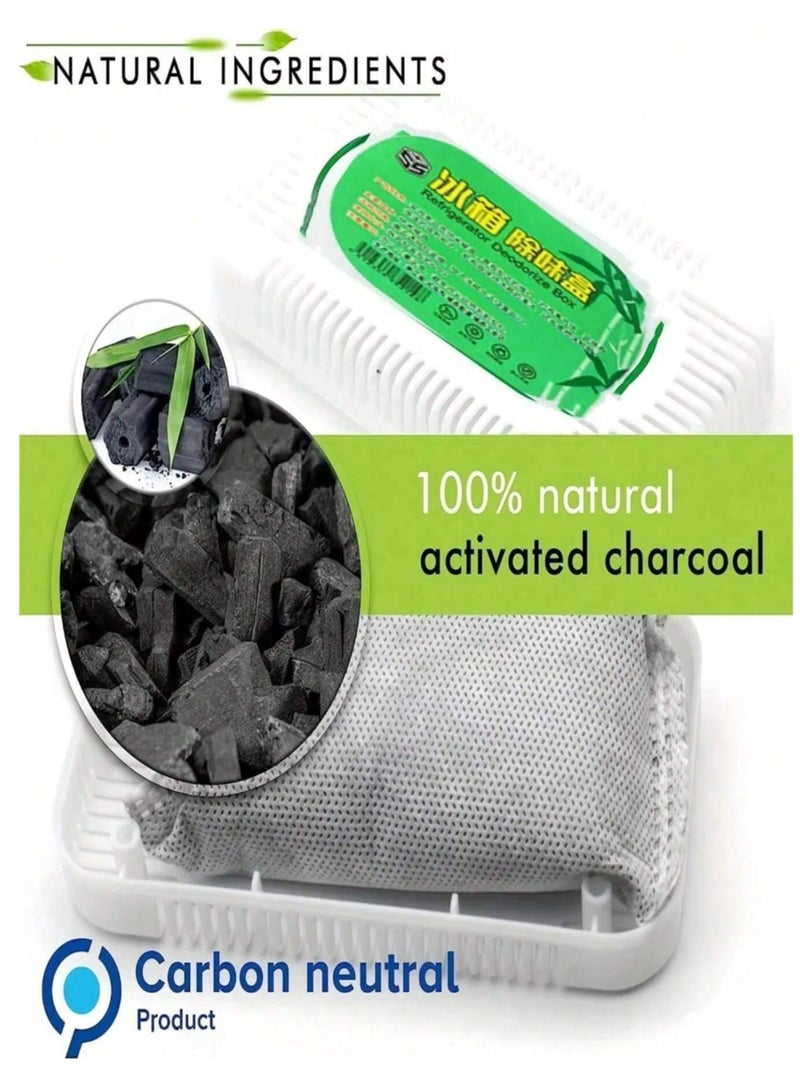 فرحة مزيل الروائح الكريهة للثلاجة والفريزر، يعمل بالفحم النشط الطبيعي لمكافحة الروائح الكريهة - Image 5