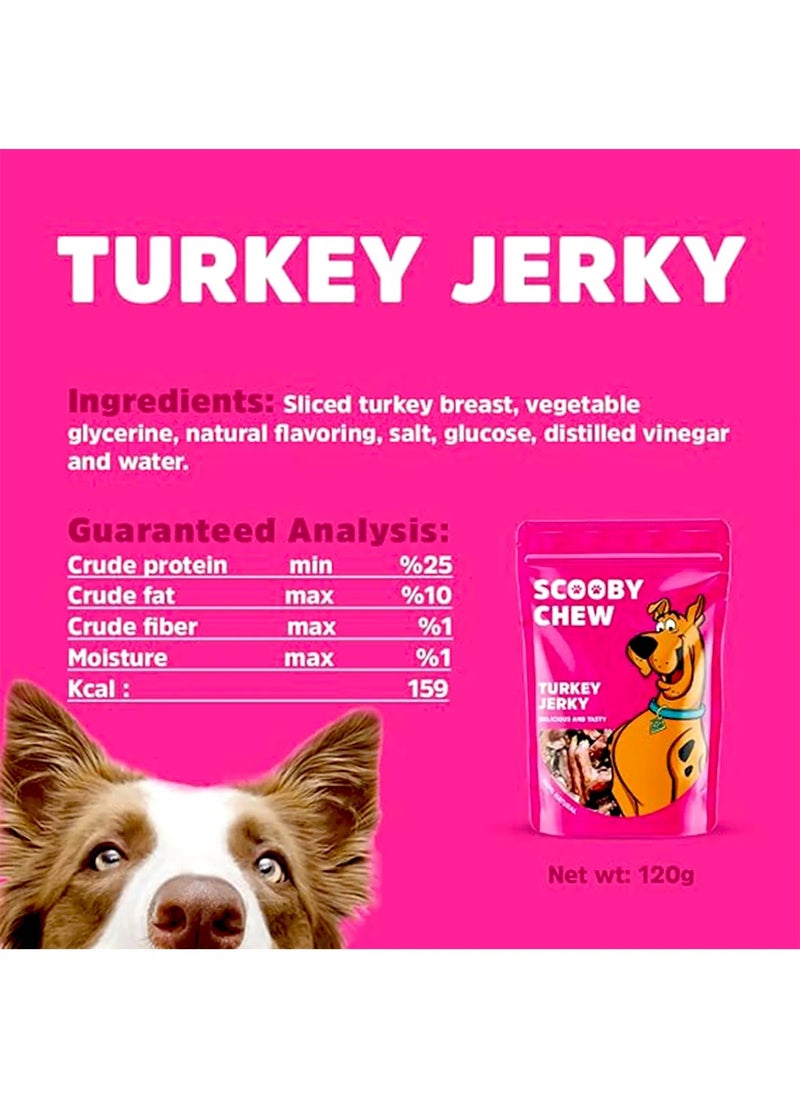 Scooby Chew - Scoopy Chew-Turkey Jerky-120G - Image 1
