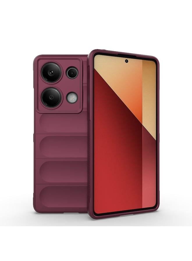 erorex Case For Xiaomi Redmi Note 13 Pro 4G Global Magic Shield TPU + Flannel Phone Case - Image 1