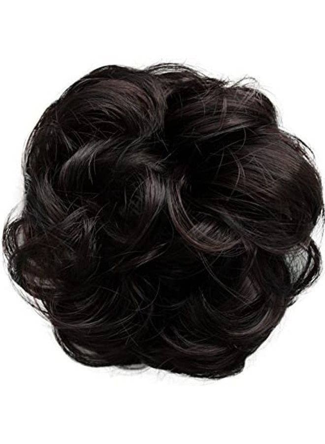 NIBEMINENT Wavy Messy Dark Hair Bun Brown 8.11inch